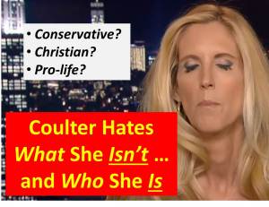 Coulter Hates Self
